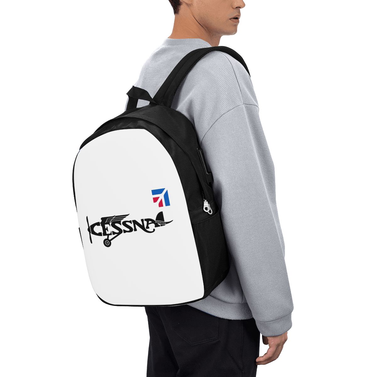 Laptop Bag - Sac à dos avec logo Cessna,
