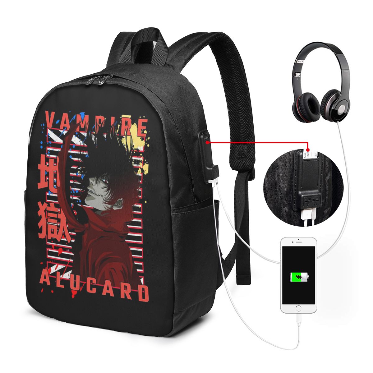 Laptop Bag - Sac à dos Alucard Hellsing Manga,