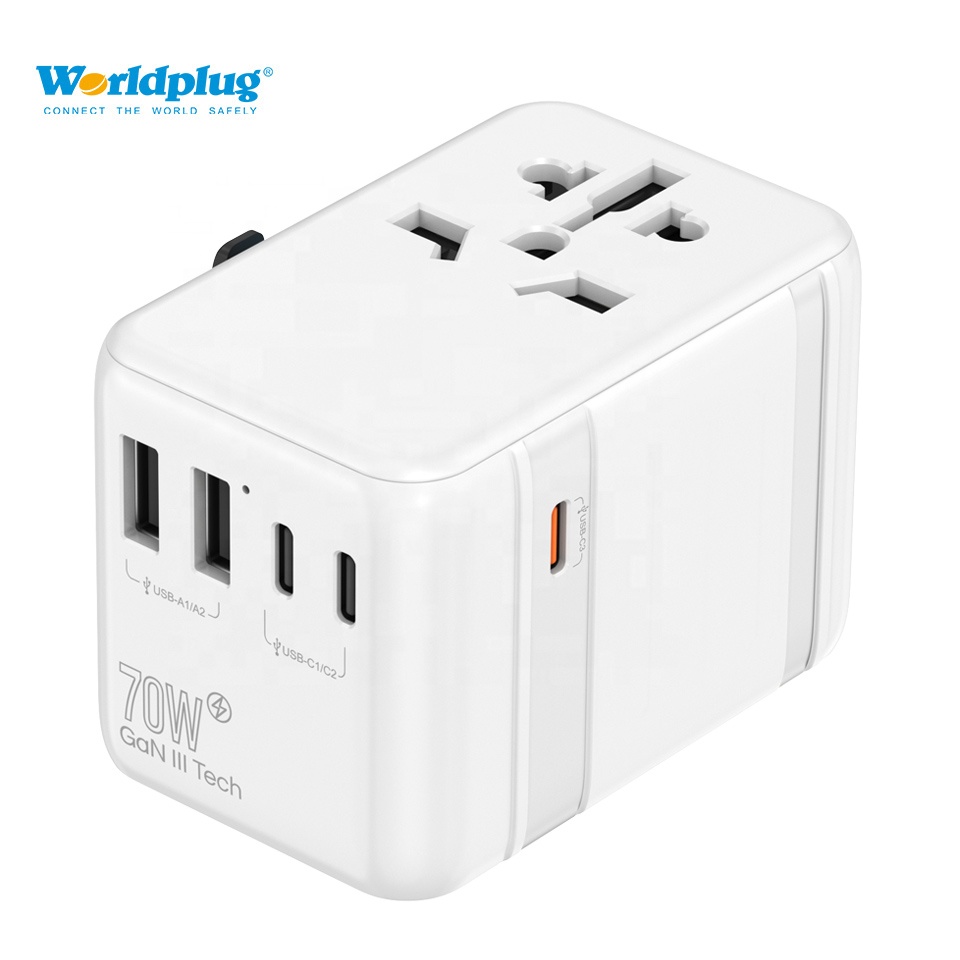 Laptop Charger - Adaptateur de prise murale universelle mondiale,