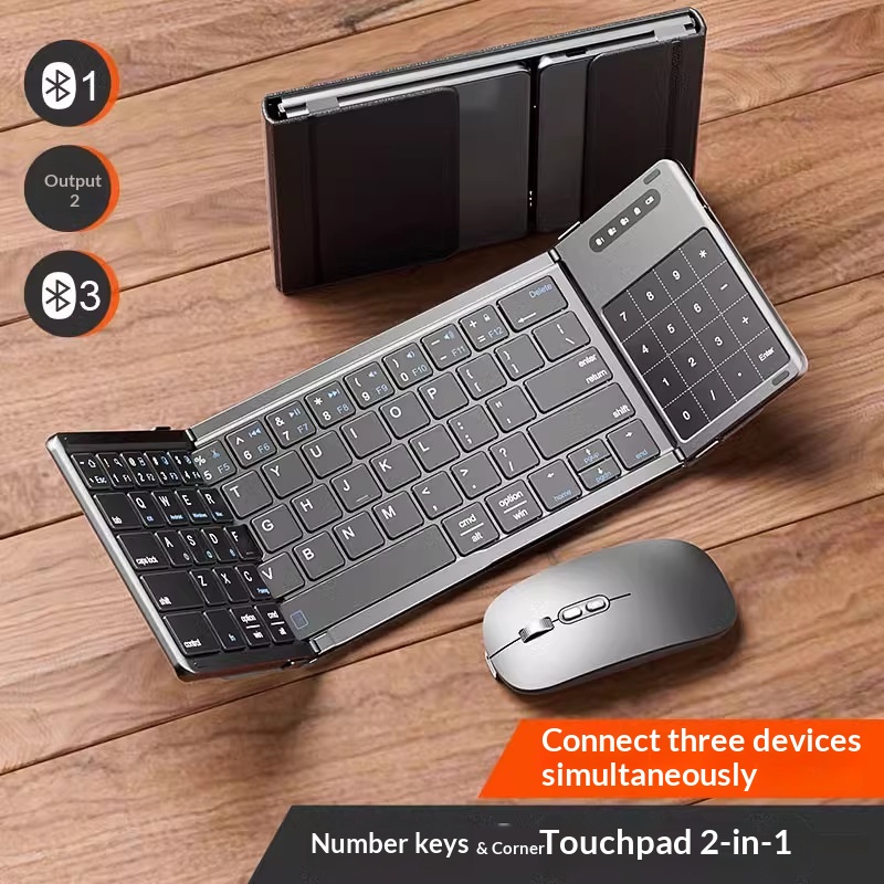 Laptop Mouse - Clavier Bluetooth sans fil pliable Mengzu