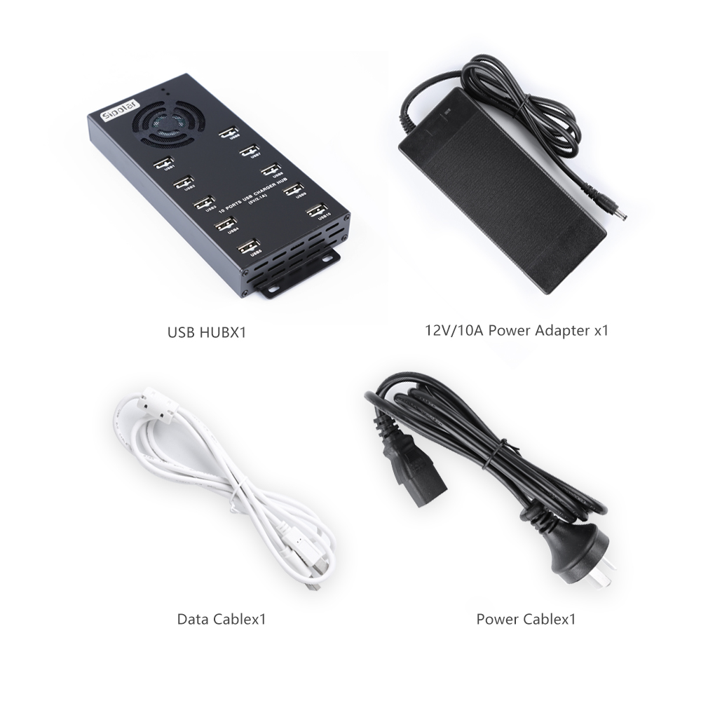 Hub USB à 10 ports pour charge - Usb Hub avis et prix