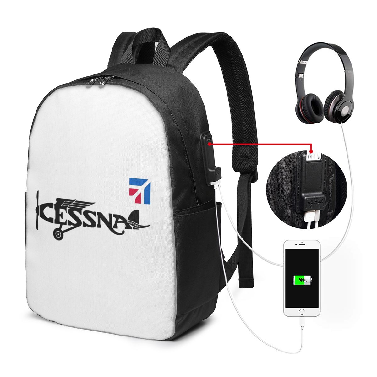 Sac à dos avec logo Cessna, sa - Laptop Bag avis et prix