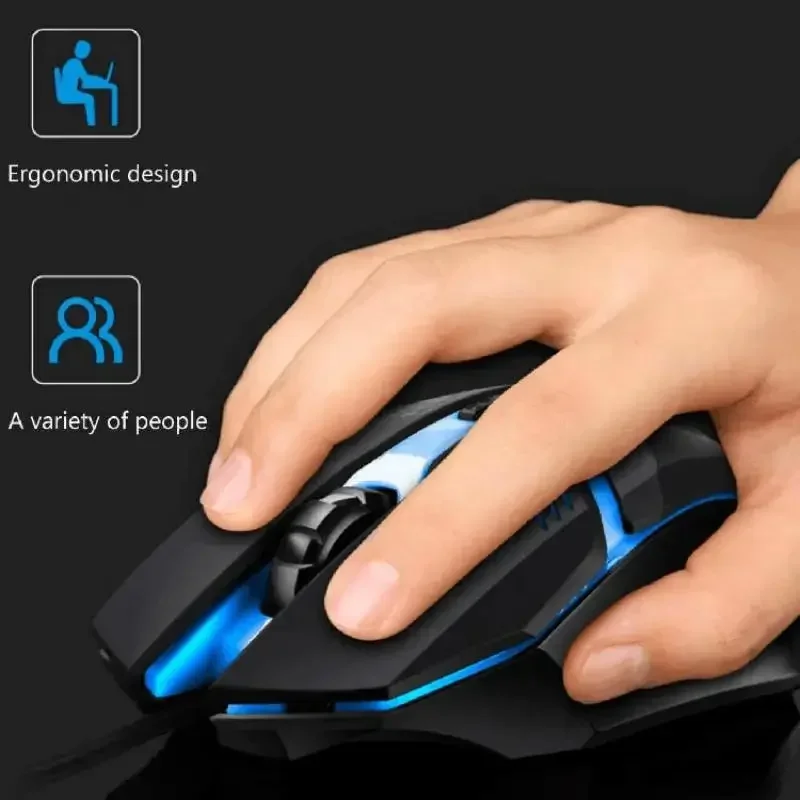 Souris de jeu filaire USB à LE - Laptop Mouse avis et prix