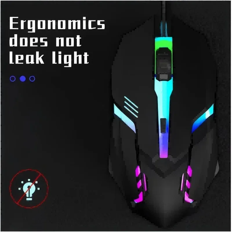 Souris de jeu filaire USB à LE - Laptop Mouse avis et prix