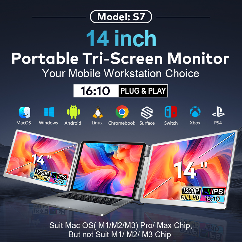 Moniteur LCD Portable à double - Laptop Stand avis et prix