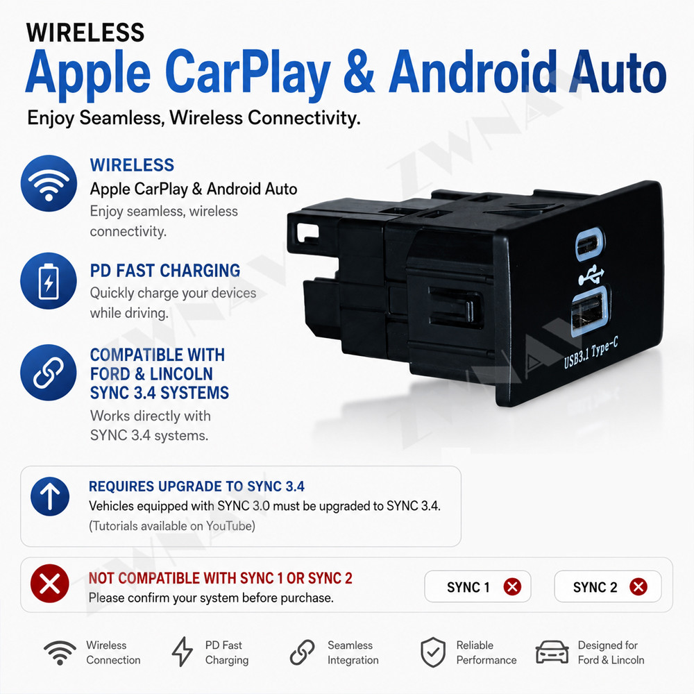 Adaptateur sans fil CarPlay An - Usb C Hub avis et prix