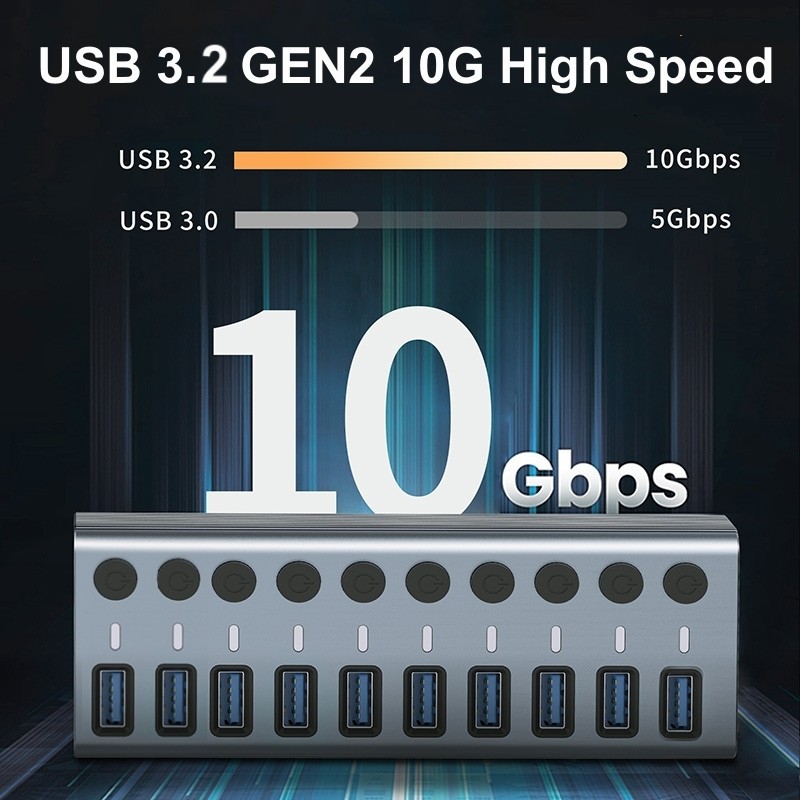 Concentrateur USB 3.0 avec 10  - Usb Hub avis et prix