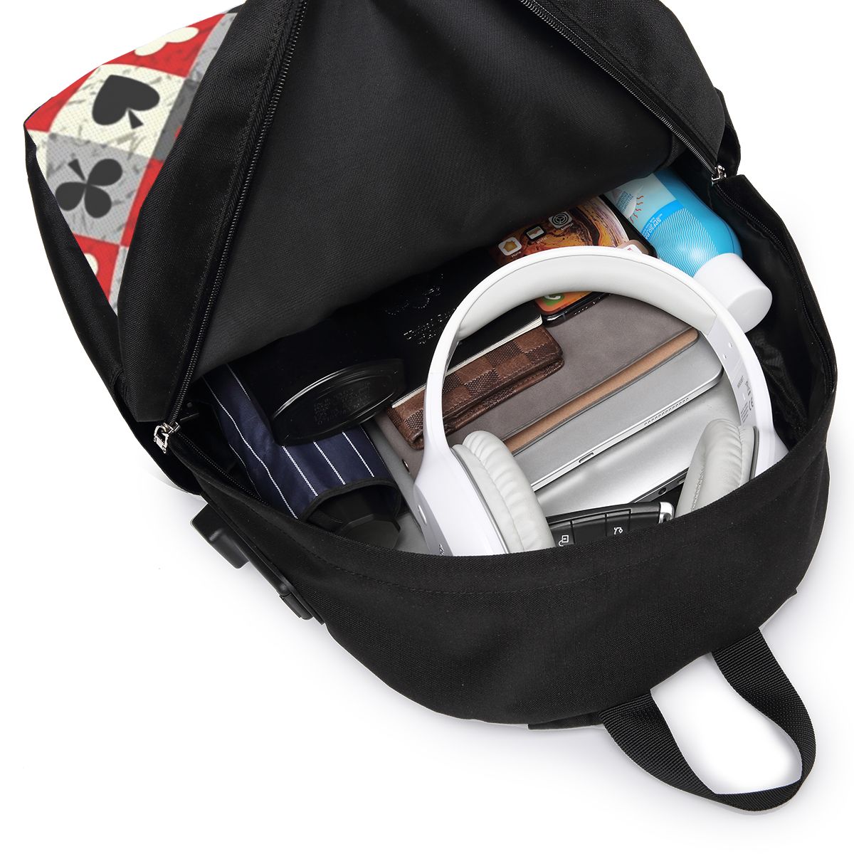 Sac à dos imprimé cartes à jou - Laptop Bag avis et prix
