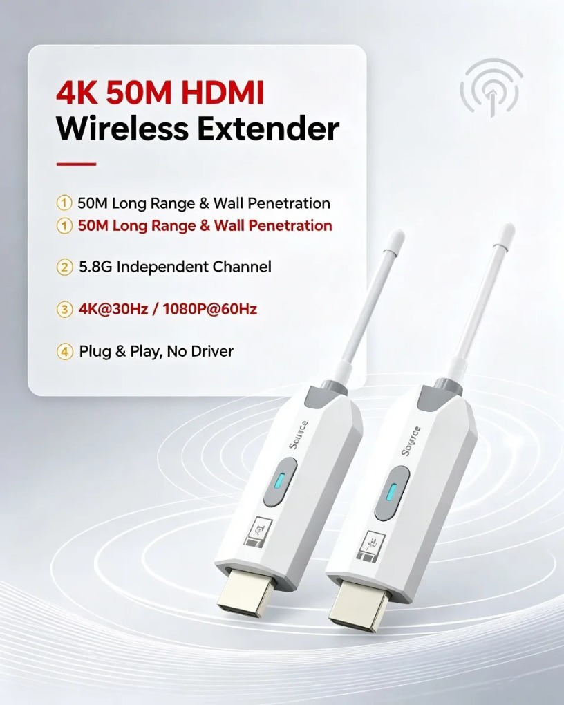Extenseur HDMI sans fil 4K poi - Hdmi Cable avis et prix