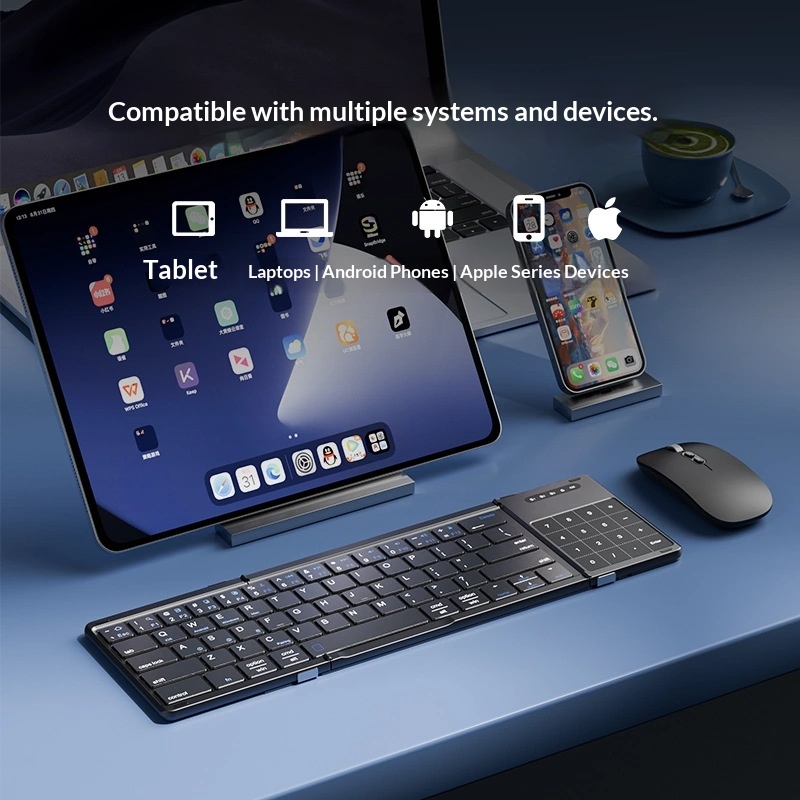 Clavier Bluetooth sans fil pli - Laptop Mouse avis et prix